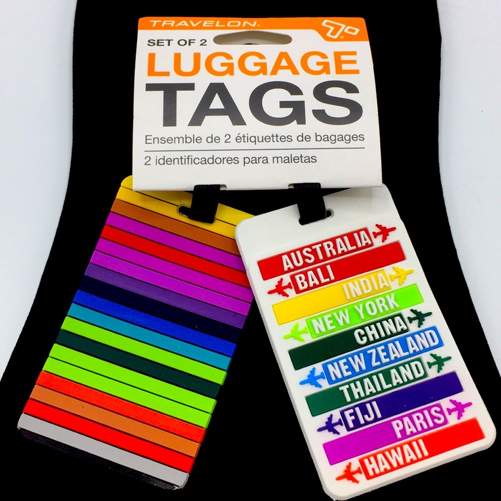 Set of 2 Travelon Luggage Tags - Brilliant Colors